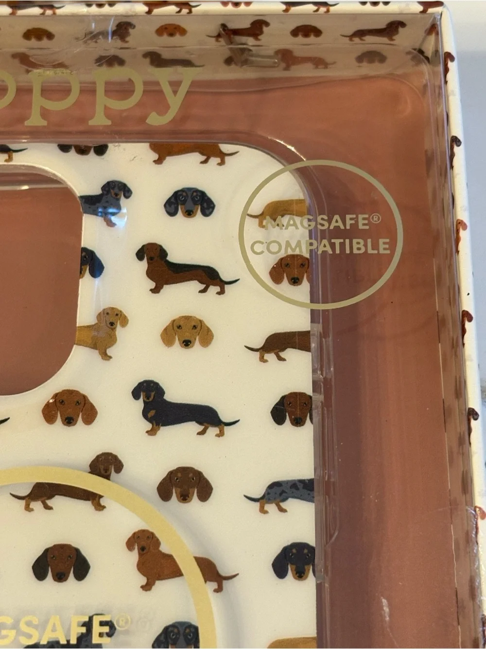 XO Poppy Dachshund iPhone 16 Pro Max Viral Phone Case. New In Box